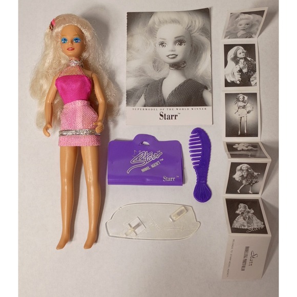 Mattel Other - Vintage‎ STARR MODEL AGENCY Fashion Doll STARR 6 1/2" With Accessories 1990s